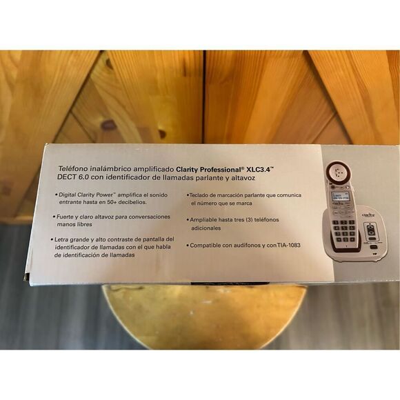 Clarity Professional XLC3.4+ Amplified 50dB Cordless Phone Wireless Expandable - Picture 5 of 8